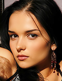 Jenya d expressing her hot feelings in front of the camera on Met art