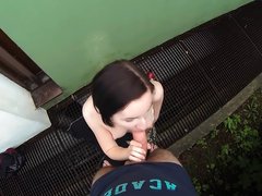 Out-Of-Town Gal Fucked Outside